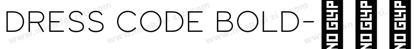 Dress Code Bold字体转换